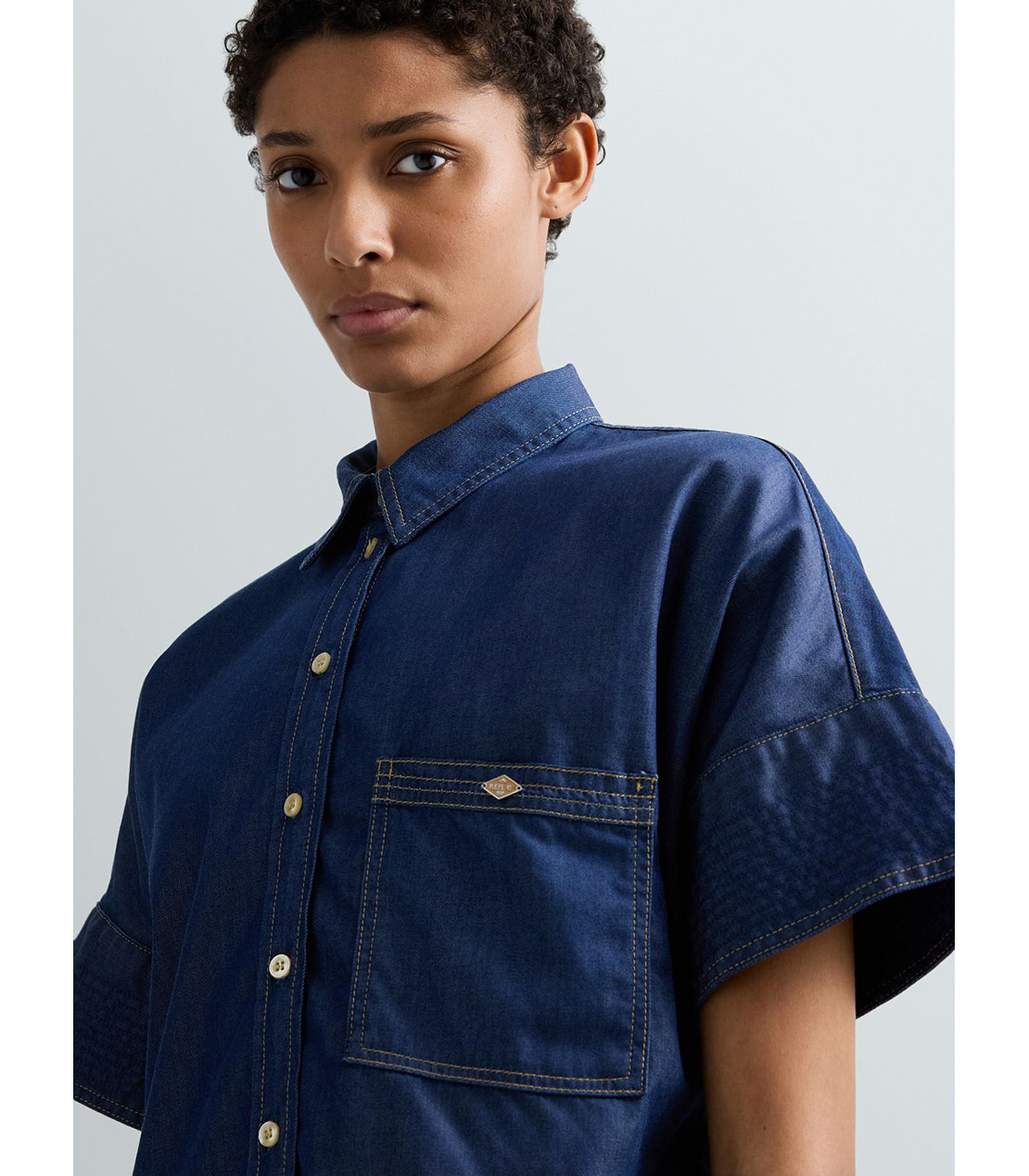 ブルーデニムシャツ 詳細画像 ダークブルー 6